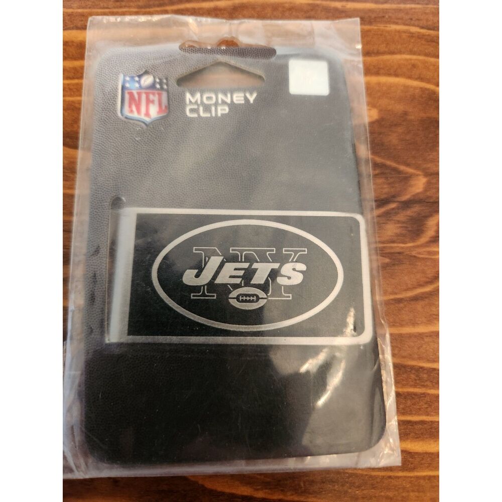 NY Jets Money Clip Black and Steel Minimalist Wallet NWT New York Jets NFL